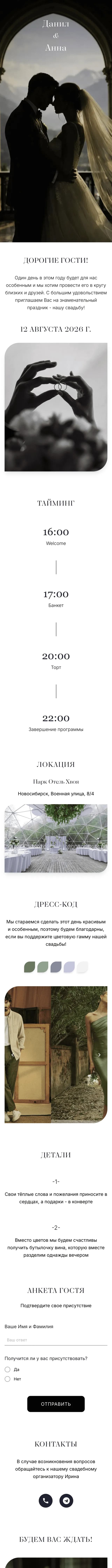 Превью шаблона Dream Day